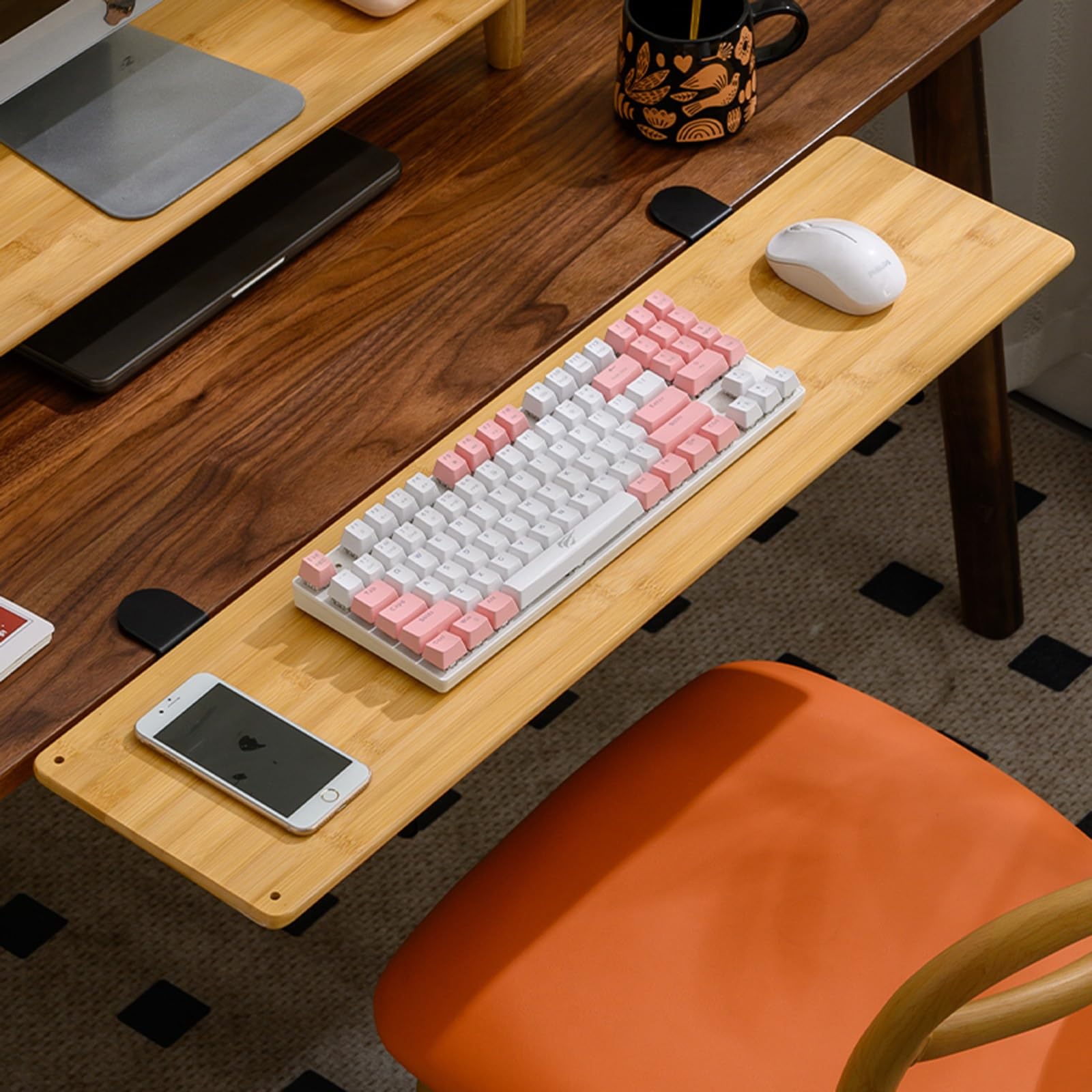 Amazon.co.jp: YHPBDZW キーボードスライダー デスク 拡張 デスク
